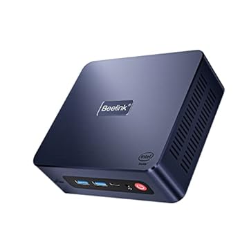 Beelink Mini PC, mini computador U59 11ª geração Quad-Core N5105 (até 2,9 GHz), computadores desktop 8GB DDR4 RAM 500GB SSD 4K UHD Dual HDMI, 2.4G+5G WiFi Gigabit Ethernet/BT4.0 para escritório/casa,