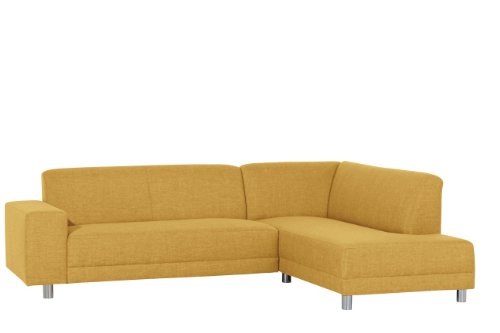 Max Winzer 2 Sitzer Ecksofa rechts New Orleans aus gelbem Flachgewebe | 2998-265-1645254