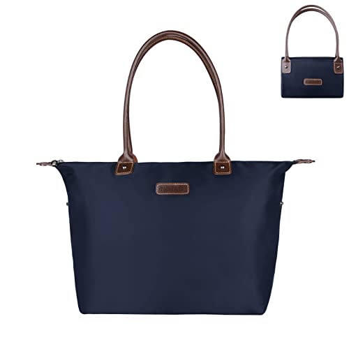 NOTAG Bolsos de Mujer, Grande Bolsos Totes Impermeable de Nylon Bolso Bandolera (Azul)