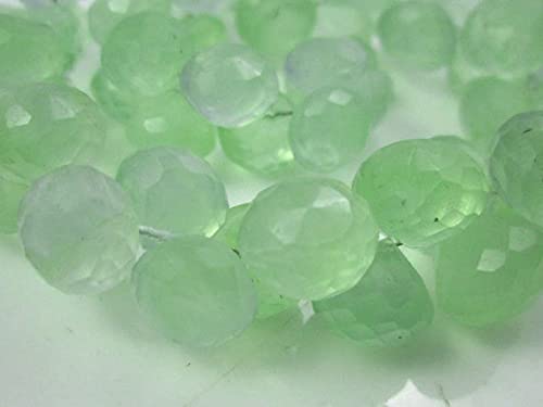 Prehnite facettée oignons de 7x11mm pour remplacer vos perles ternes