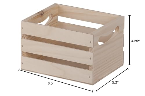 Walnut Hollow 23873 6.5 by 5.3 by 4.25-Inch Crate, Mini