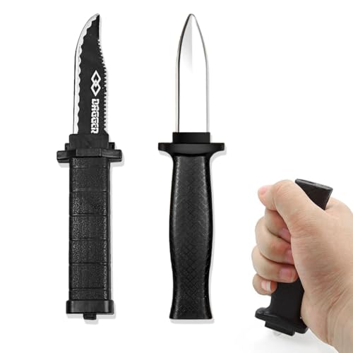 KOQAIIZ 2pcs Fake Messer, Verschwindete Trickmesser, Einziehbare Klinge, Prank Artikel, Scherzartikel Zaubertrick Requisiten für Kinder Erwachsene...