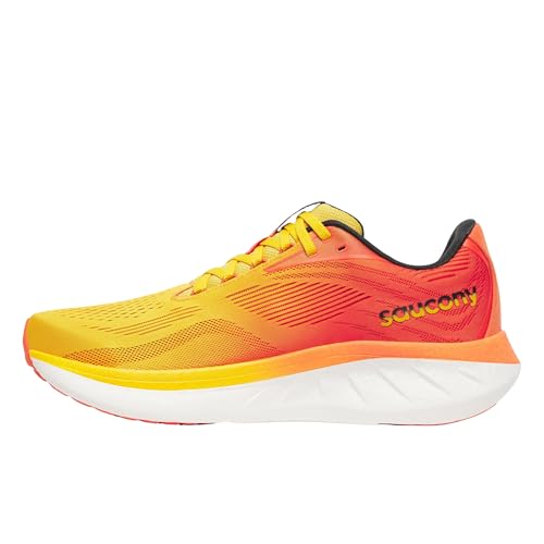 Saucony Ride 18 Herren-Sneaker, Pollen/Pfeffer, 10,5