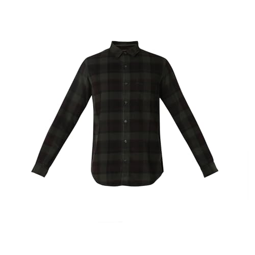 Image of Spykar Men's Slim Fit N /A Full Sleeve Checked Casual Shirts