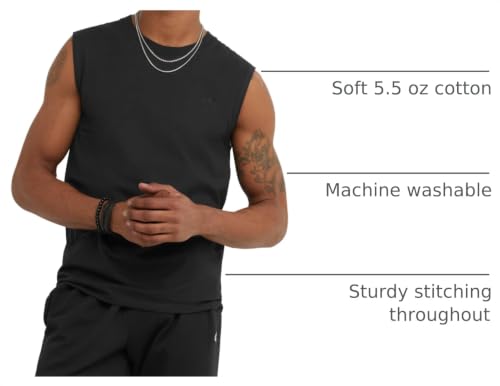 Image of Champion Men's Muscle Tank, Classic Graphic Muscle Tee, Sleeveless T-shirt for Men (Reg. Or Big & Tall)