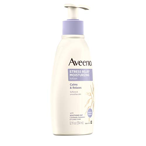 Image of Aveeno Stress Relief Moisturizing Lotion, 12 Fl. Oz (Pack of 4)