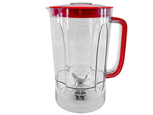 Kit Copo Completo P/Liquidificador Philco PH900 COPO/TAMPA/6 LÂMINAS - Vermelho