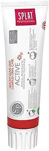#MC SPLAT Active Professional Series Toothpaste 100ML-Active extracts of Baikal scutellaria, bergenia, spirulina Help to Promote Healthy Gums,Whitens and Polishes Dental Enamel to a Brilliant Shine