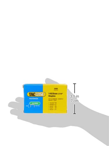 Tacwise 0341 Type 140/8mm Heavy Duty Galvanised Staples, Pack of 5000 3 Tacwise 0341 Type 140/8mm Heavy Duty Galvanised Staples, Pack of 5000 - Image 3