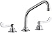 Elkay LK800HA08T4 Chrome Concealed Deck Faucet with 8" High Arc Spout and 4" Wristblade Handles