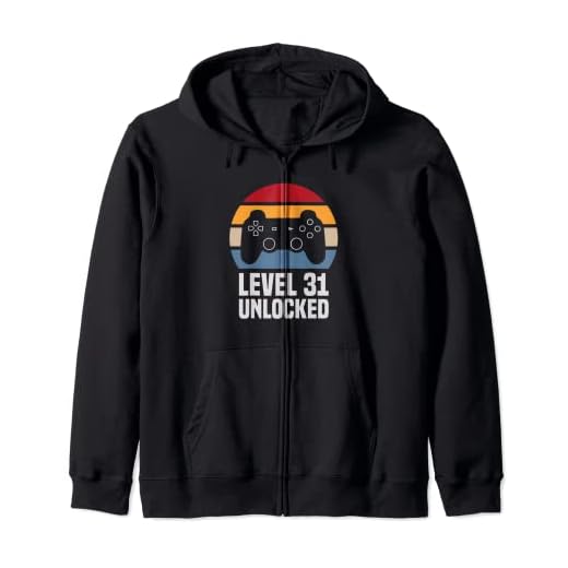 Level 31 Unlocked 31º Cumpleaños 31 Años Videojuego Sudadera con Capucha