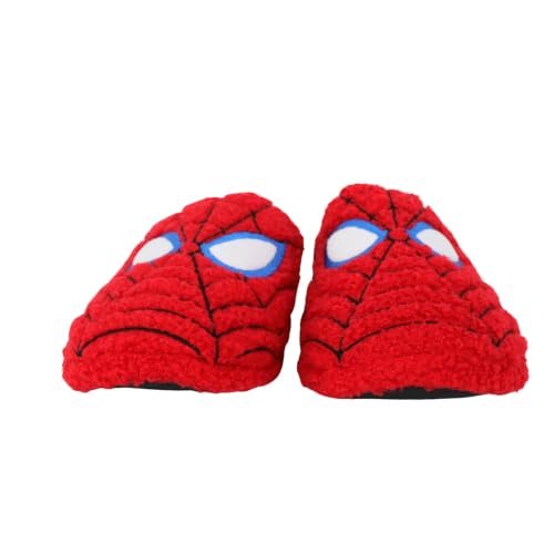 Image of Ground Up Spiderman Mens Slipper Clogs - Official Marvel Licensed Indoor House Shoes, Cozy Lightweight Slip On Scuff Slippers for Men, Sizes 7-14
