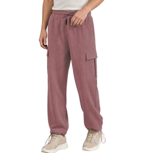 Image of Nobero Joggers for Men | Oversized Fit | Elasticated Waist with Drawcord | Soft & Breathable Fabric | Loose Track Pants | Casual & Streetwear
