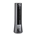 Klarstein Condizionatore Portatile Senza Tubo 45W, 5in1, Umidificatore, Climatizzatore Portatile Silenzioso con Night Mode, Ventilatore Aria Fredda, Raffrescatore d’Aria 132m³/h, Serbatoio da 7L