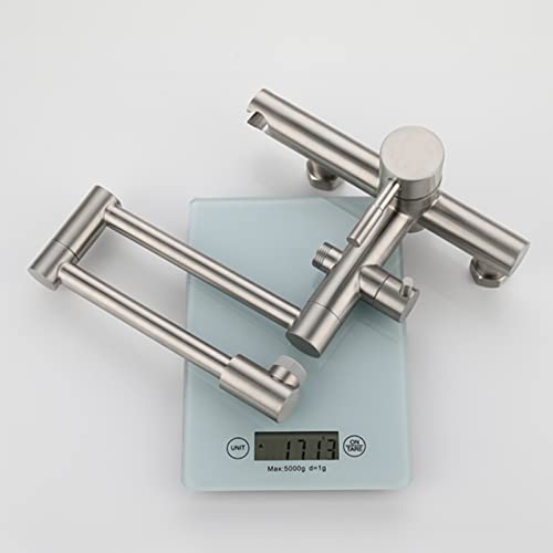 Grifo de cocina de acero inoxidable cepillado que elimina el esfuerzo al lavar ollas 2