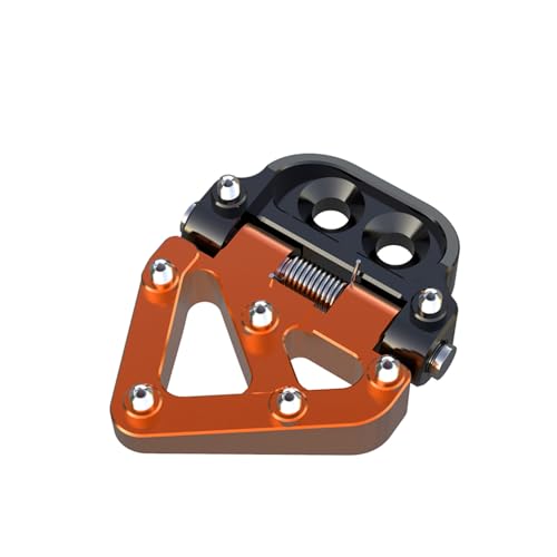 Motorrad Hinterer Fußbremshebel Pad Extension Enlarge Extender kompatibel mit R 125 150 SX 250 350 450 SX-F/XC-F 2016 125-500 XC/XCF/SX/SXF/XCW/EXC/EXC-F/TPI/Six Days (Gold)