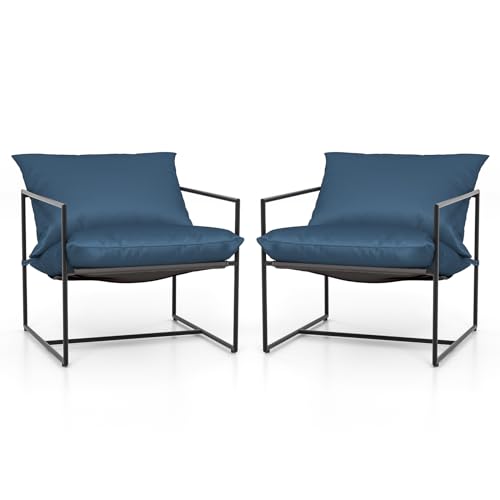 Tangkula Sling Accent Chair Set