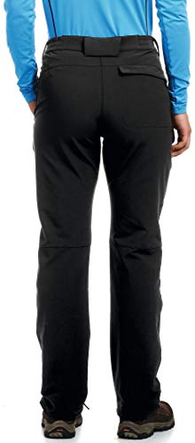 maier sports Women's Helga Hiking Trousers, Outdoor Pants, Lined Winter Trekking Trousers Black (Black), 38W / 30L - Image 2