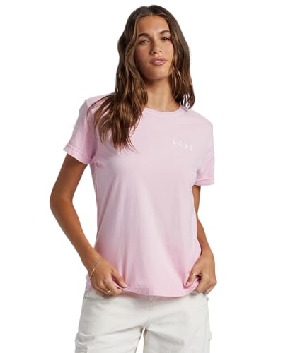Image of Roxy Womens Boyfriend Crew T-Shirt, Casual Relaxed Fit Crew Neck Tee Short Sleeve Cotton Basic Shirt Everyday Comfort