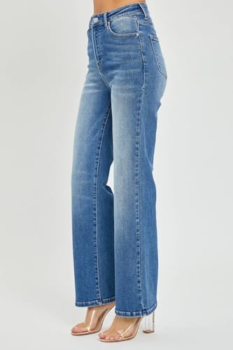SALT TREE Risen Jeans - High Rise Relaxed Straight Jeans - RDP52923