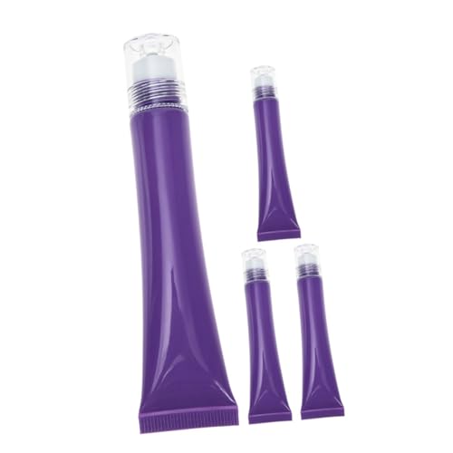 Beaupretty 4 Unidades De Cremas Para Ojos Cremas Faciales Tubos Dispensadores Vacíos Mini Frascos Con Gotero Difusores Tubos De Loción Vacíos Rellenables Botellas De Plástico