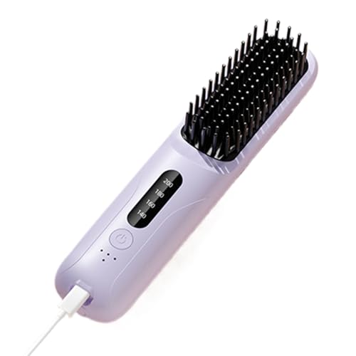 Plancha de pelo inalámbrico | Aparato de peluquería recargable, cepillo alisador recargable - para casa apartamento salón viajes profesionales mujeres hombres