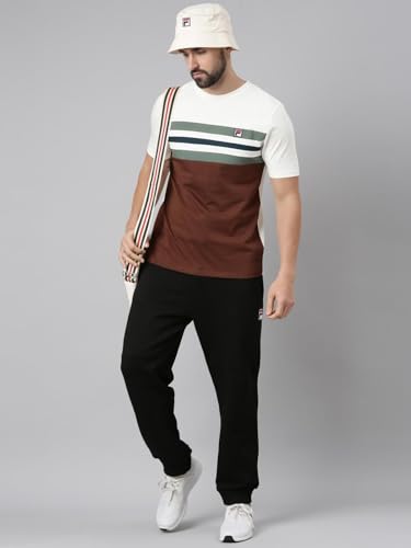 Image of Fila Men's Solid Regular Fit T-Shirt