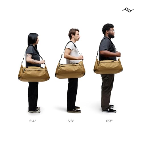 Image of Peak Design Travel Duffel 35L, Eclipse, Weatherproof, Extra-Wide Zip, 4 External Pockets, Fits Packing & Camera Cubes, Ideal Weekend Bag, Versatile Duffel for Travel & Everyday Use