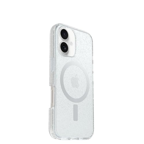 Image of OtterBox iPhone 16 Symmetry Series Clear Case - Stardust - Ultra-Thin, Sleek iPhone Case, Glitter iPhone Case