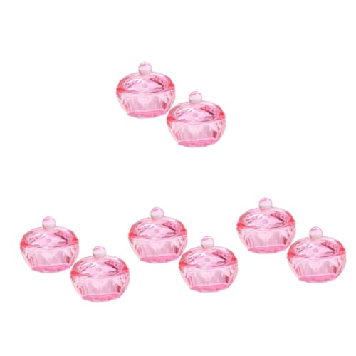 Set de 8 Platos de Acrílico con Tapa para Manicura miniatura 7