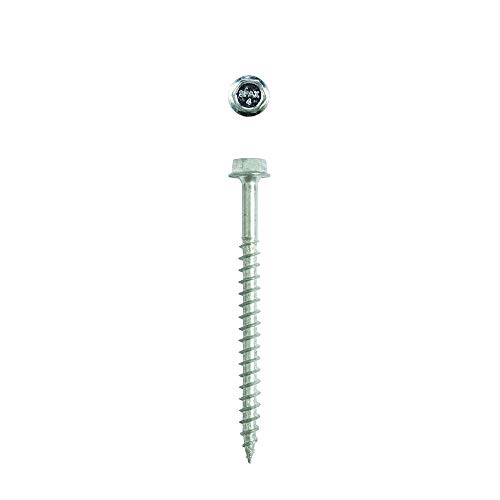 Image of SPAX 4571010801005 5 /16 x 4 Hex Drive Washer Head Zinc Powerlag Screw (50 Pieces per Box)