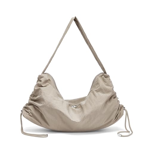 Image of Hobo Bags for Women, Large Crescent Bag for Women Purses and Handbags, Lightweight Satchel Shoulder Bag with Side Drawstring