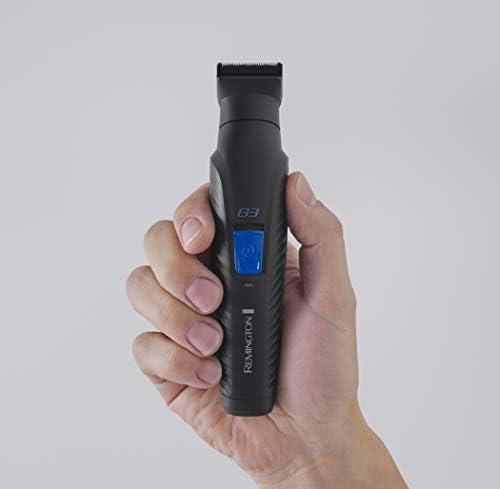 Remington trymer do brody i ciała, multigroomer, wielofunkcyjny 6w1, regulowany grzebień 2-20mm, 2x grzebienie 1.5mm i 3mm, trymer do nosa i uszu, trymer do ciała, grafitowe ostrza, Graphite G3 PG3000