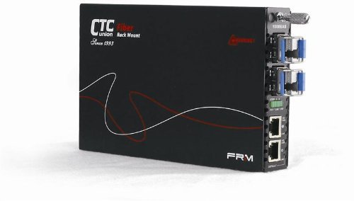 Image of CTCUnion FRM220-1000EAS /X Dual Channel Gigabit Ethernet 10 /100 /1000BaseTx to SFP self Managed Fiber Media Converter w / 802.3ah OAM Support