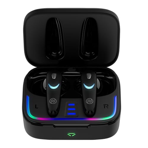 Image of Noise Buds Combat X in Ear Truly Wireless Gaming Earbuds with 40Ms Low Latency, 60H of Playtime, Spatial Audio, RGB Lights,Instacharge(10 Min=180 Min),10Mm Driver,Bt V5.3(Black)
