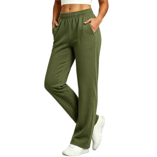 Pantalon de jogging décontracté pour femme, jambe droite confort