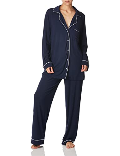 Barefoot Dreams Women's Luxe Milk Jersey Piped Pajama Set Barefoot Dreams Women's Luxe Milk Jersey Piped Pajama Set