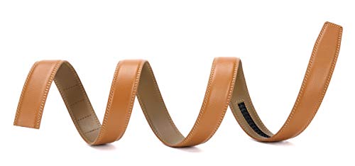 Image of CHAOREN Ratchet Belt Replacement Strap 1 3 /8 inch, Leather Belt Strap for 40MM Slide Click Buckle