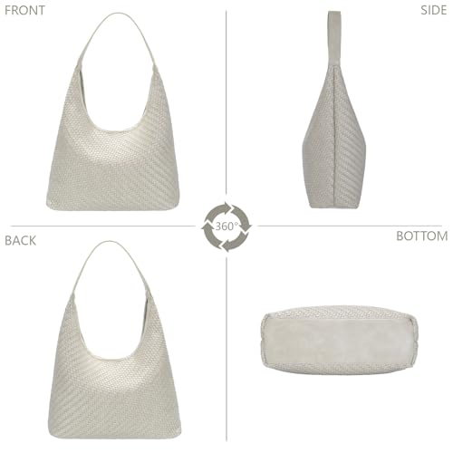 Bolso Tote Tejido para Mujer con Cartera y Asa miniatura 6