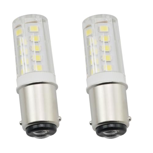 Listado de Bombillas para aspiradoras favoritos de las personas. 34 ZYAMY - foco de doble contacto BA15D para máquina de coser, luz de día blanca de 6000 K, repuesto de bayoneta para enchufes halógenos, luces de aspirador, luces de lectura,...