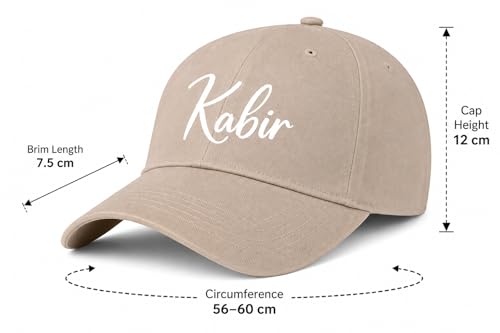 Image of AICA Personalised Name Cotton Cap for Men & Women � Black, Free Size | Gifts for Men & Women
