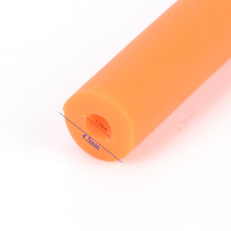 flexiable rubber Natural Latex Rubber Tube 1 Meter for Outdoor High Elastic Tubing Band Accessories drain elastic (Color : Red)
