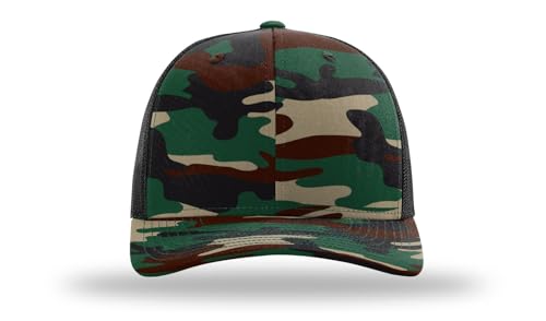 Image of Richardson 112 Trucker Hat - Premium Blank Baseball Cap, Adjustable Snapback Hat - Structured Six Panel Richardson Blank Hats