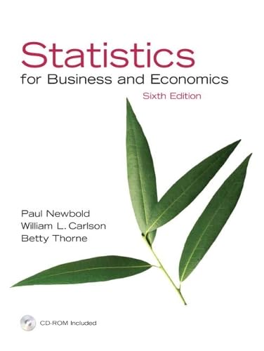Statistics for Business and Economics, 6th Edition
