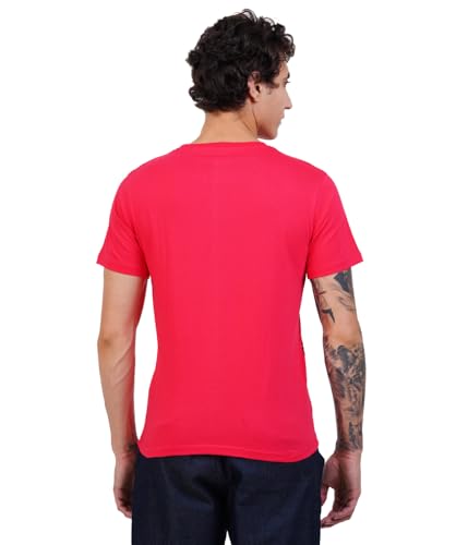 Image of Men's Super Combed Cotton Round Neck Half Sleeve T-Shirt | Soft Breathable Cotton Fabric | Stylish Comfortable Wearfor Men | Quality Regular Fit
