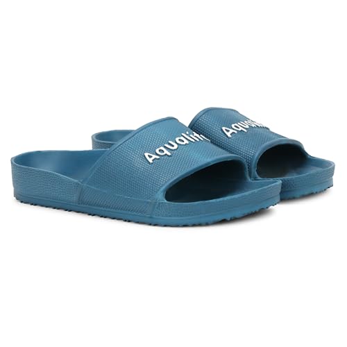 Image of Aqualite NEO-254 Men Slides Slipper with Slip-on wear, Comfort and Flat Base Flipflop for dailywear uses.