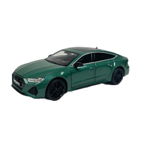 Voiture en alliage vert Audi RS7 1:24 réplique miniature statique