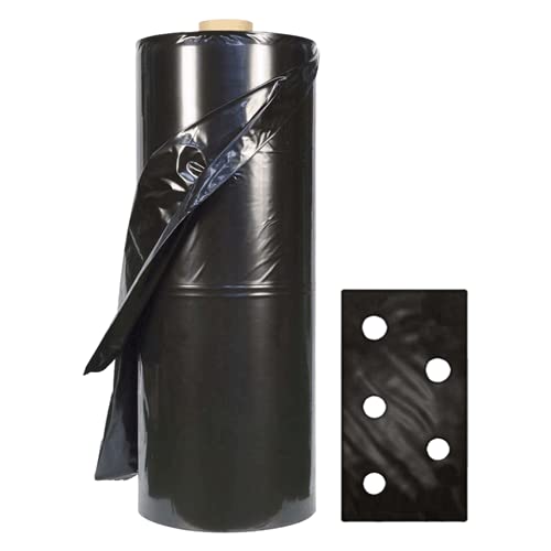 Telo per PACCIAMATURA Fori SFALSATI Altezza mt.1,2 Lung. (100 MT -DIST.Fori 30/30 CM (Rotolo))