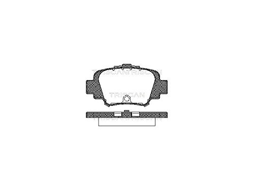 Kit de plaquettes de frein Triscan 8110 14002 pour frein à disque