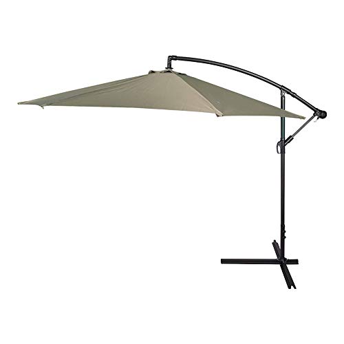 PARASOL EXCENTRICO 270CM CREMA CUERPO ALUMINIO